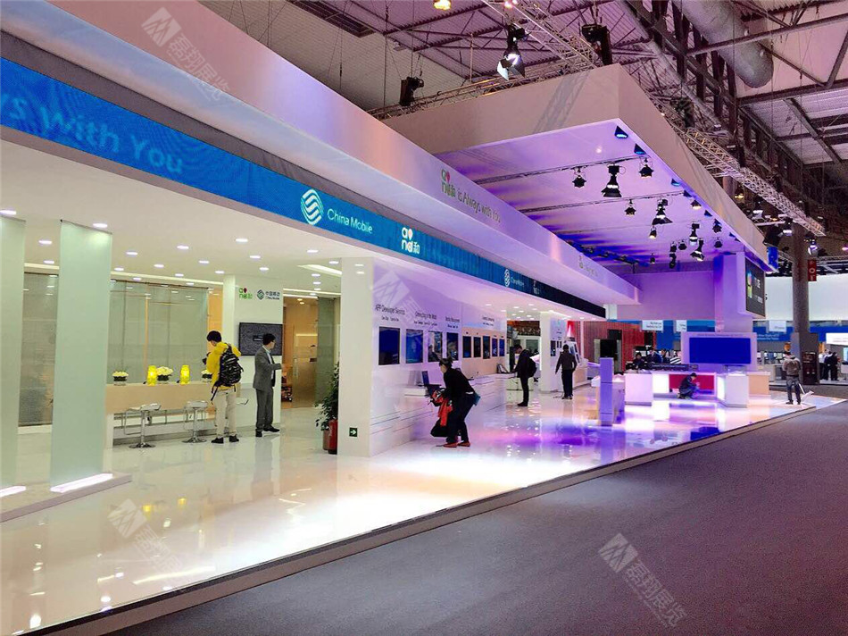 中国移动展台搭建布置案例