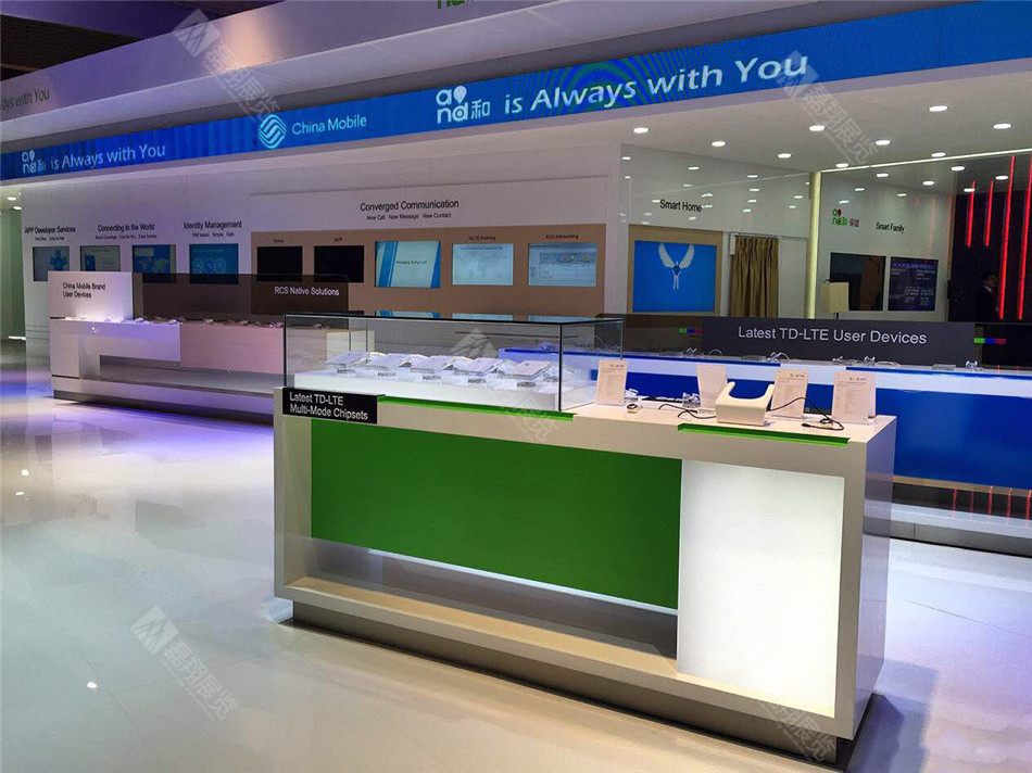 中国移动展台搭建布置案例