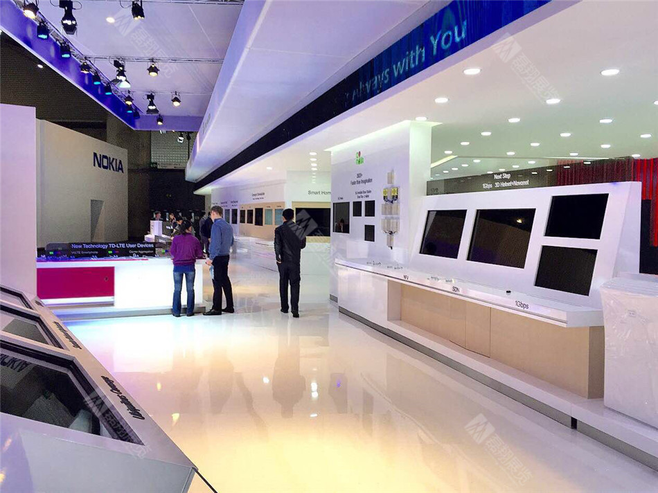 中国移动展台搭建布置案例