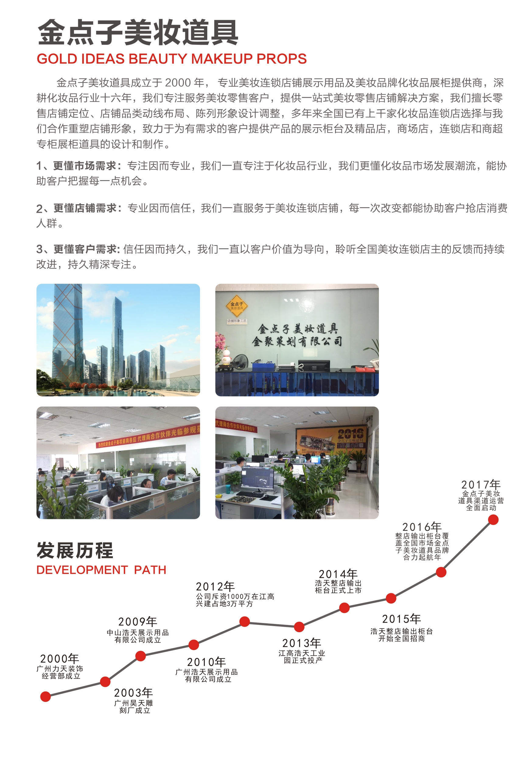 金点子美妆道具展台