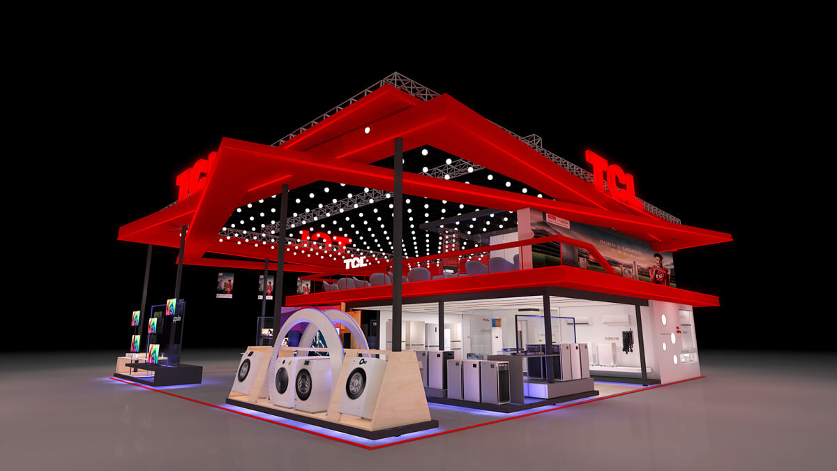 TCL展台搭建装修案例(图1)