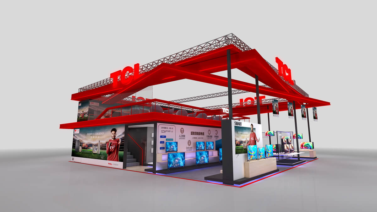 TCL展台搭建装修案例(图3)