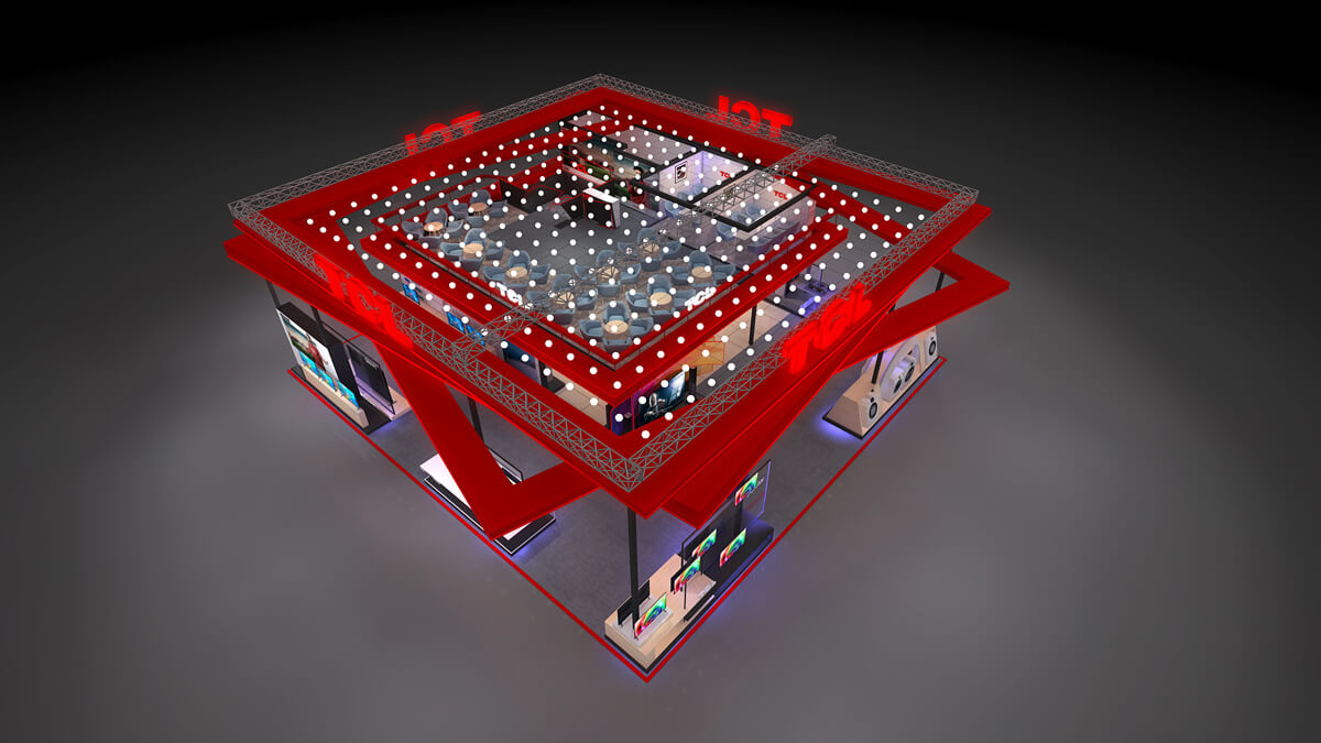TCL展台搭建装修案例(图4)