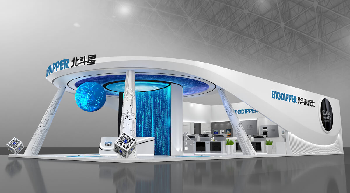 北斗星集成灶展台搭建装修案例(图2)