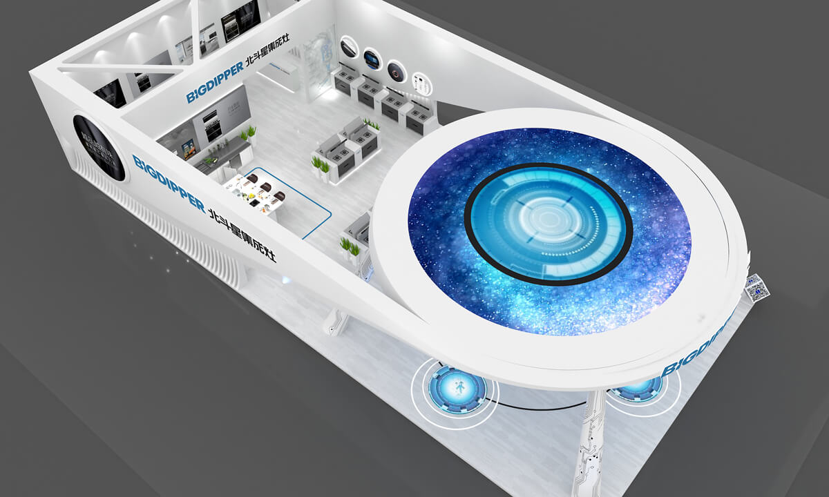 北斗星集成灶展台搭建装修案例(图6)