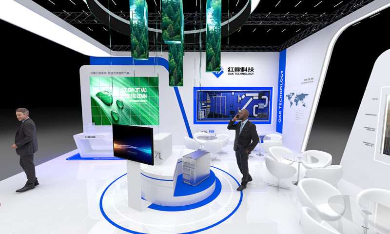 湖南红橡科技发展有限公司展台搭建装修案例(图4)